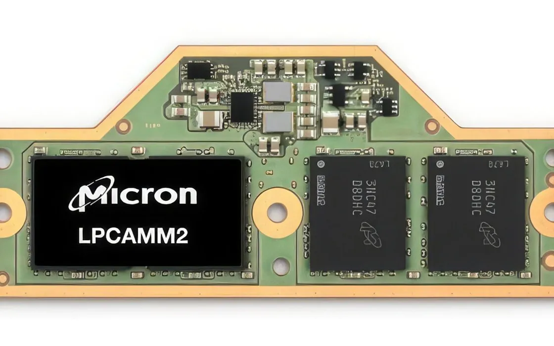 LPCAMM2: Micron presenta le nuove memorie per i notebook ultrasottili
